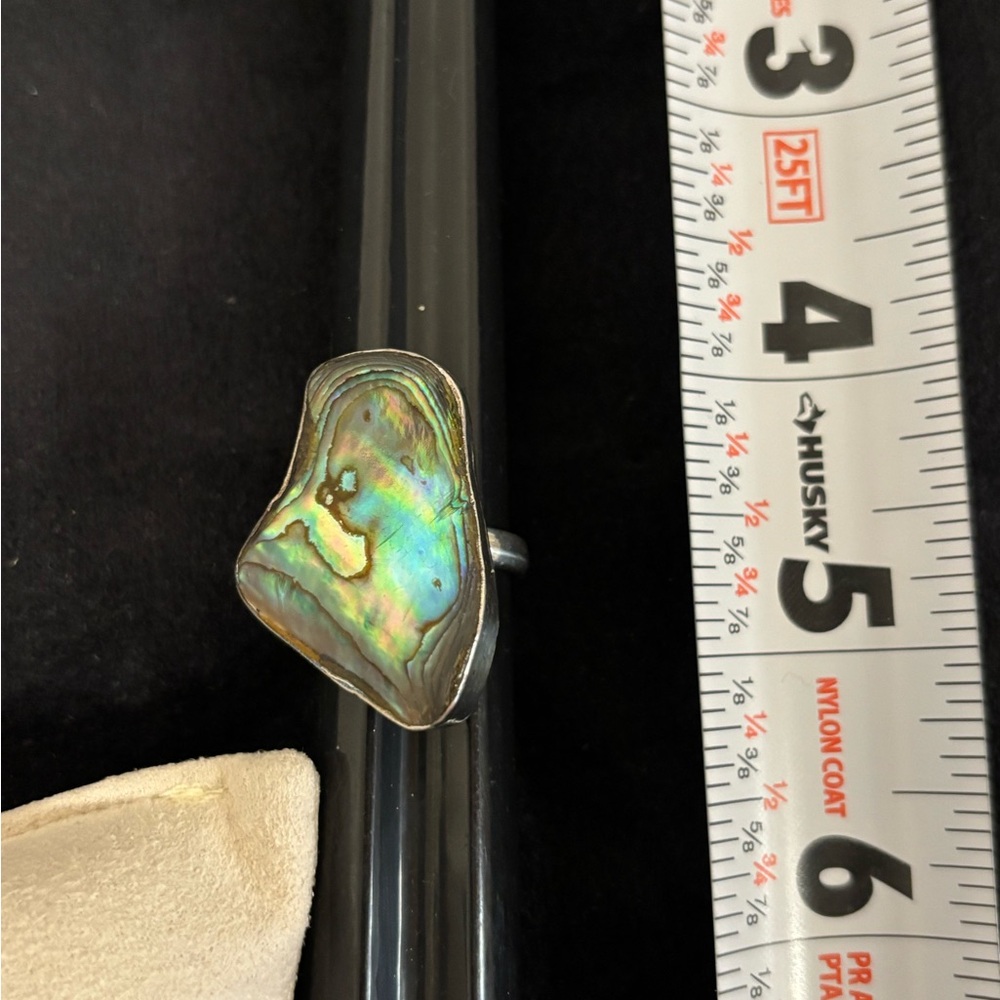 Abalone Shell "Natural" Silver Ring - image 6